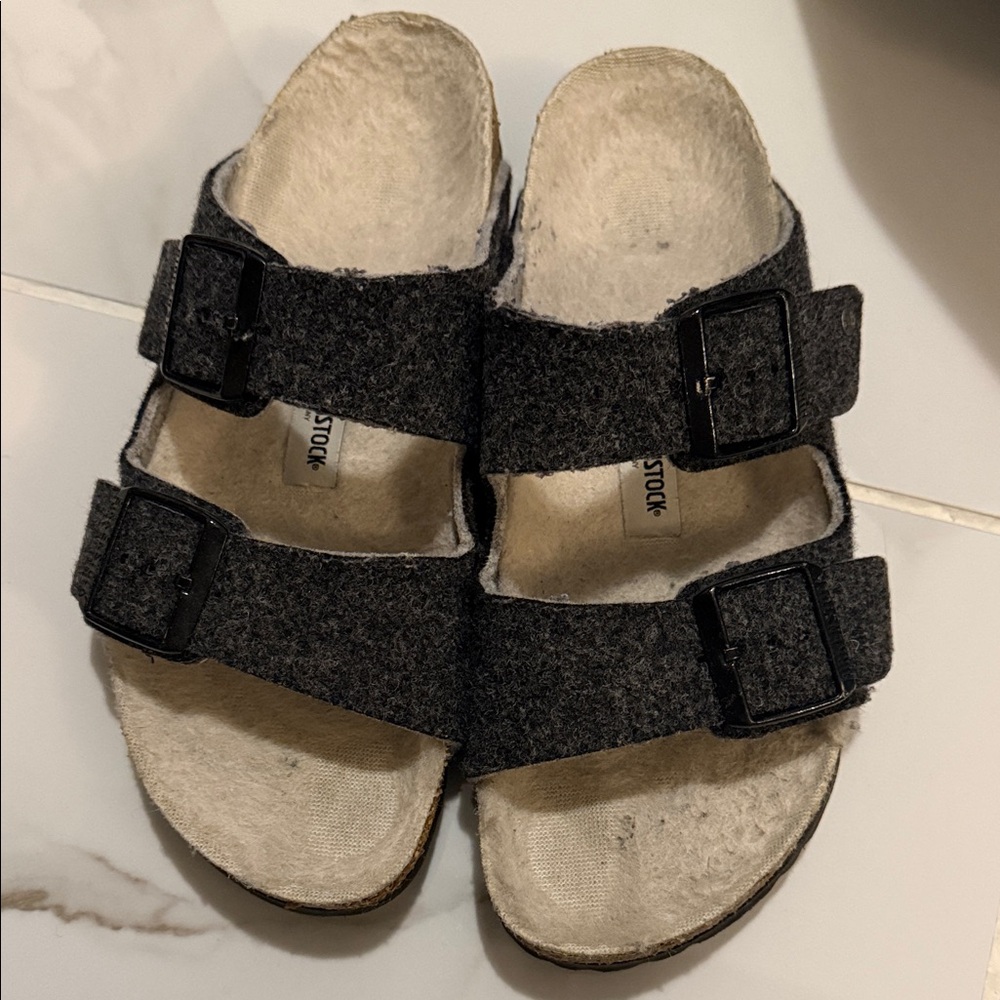 Birkenstock lined slippers
